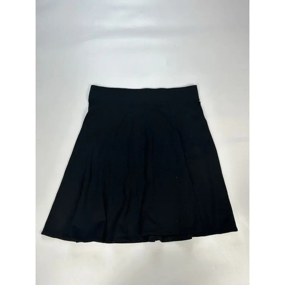 Sahalie Women’s Small Black Wool Skirt Lightweight A-Line Flaws - Picture 1 of 9